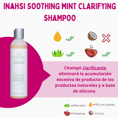 Champú Soothing Mint Clarifying Shampoo Inahsi Naturals 226g_1