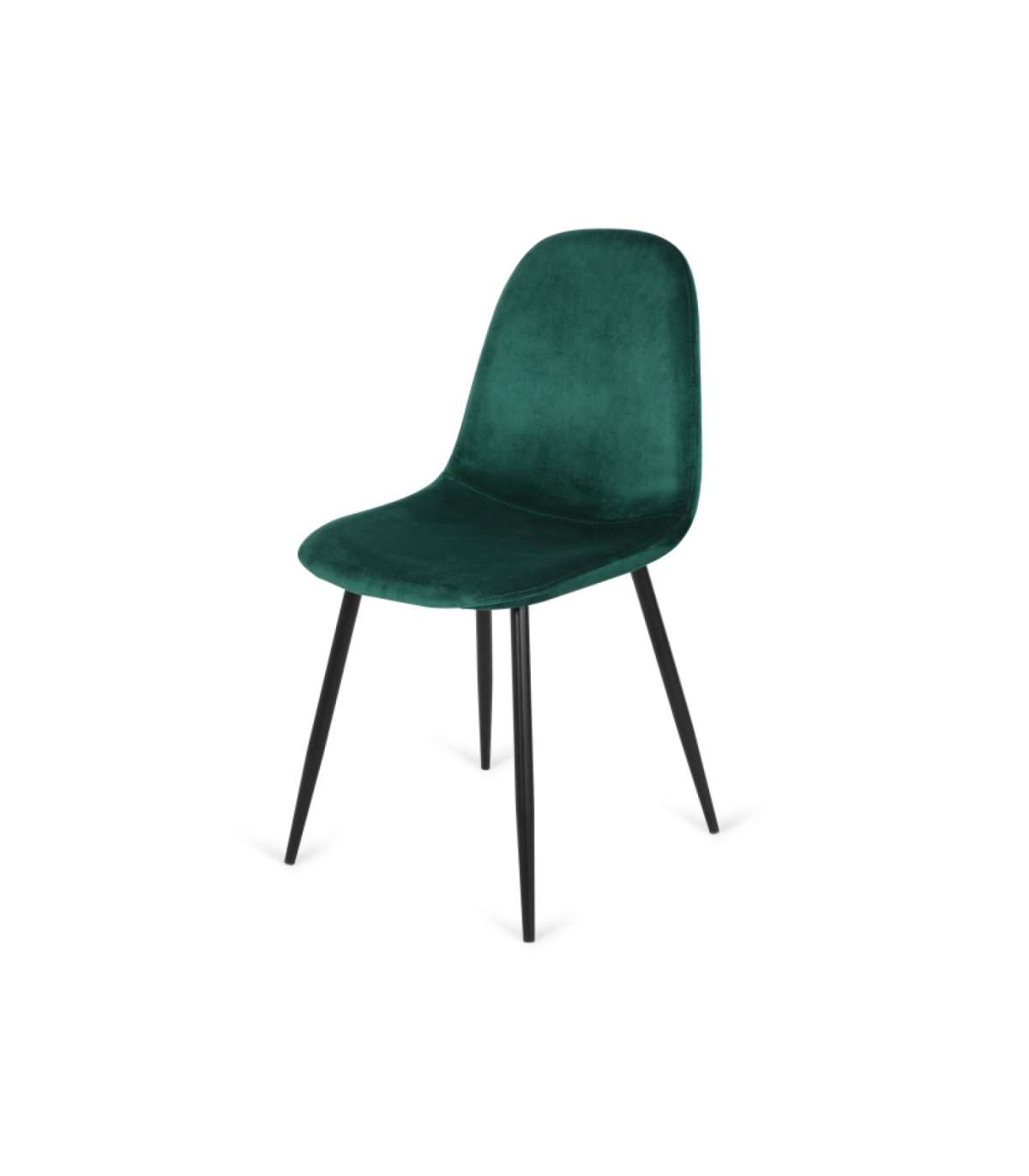 Pack 4 Sillas Modelo Córdoba Tapizado Velvet Tela Verde 43 Cm(ancho) 86 Cm(altura) 55 Cm(_1