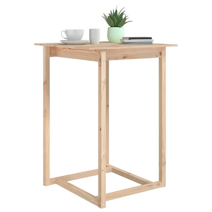 Mesa Alta De Bar De Madera Maciza De Pino 80x80x110 Cm_3