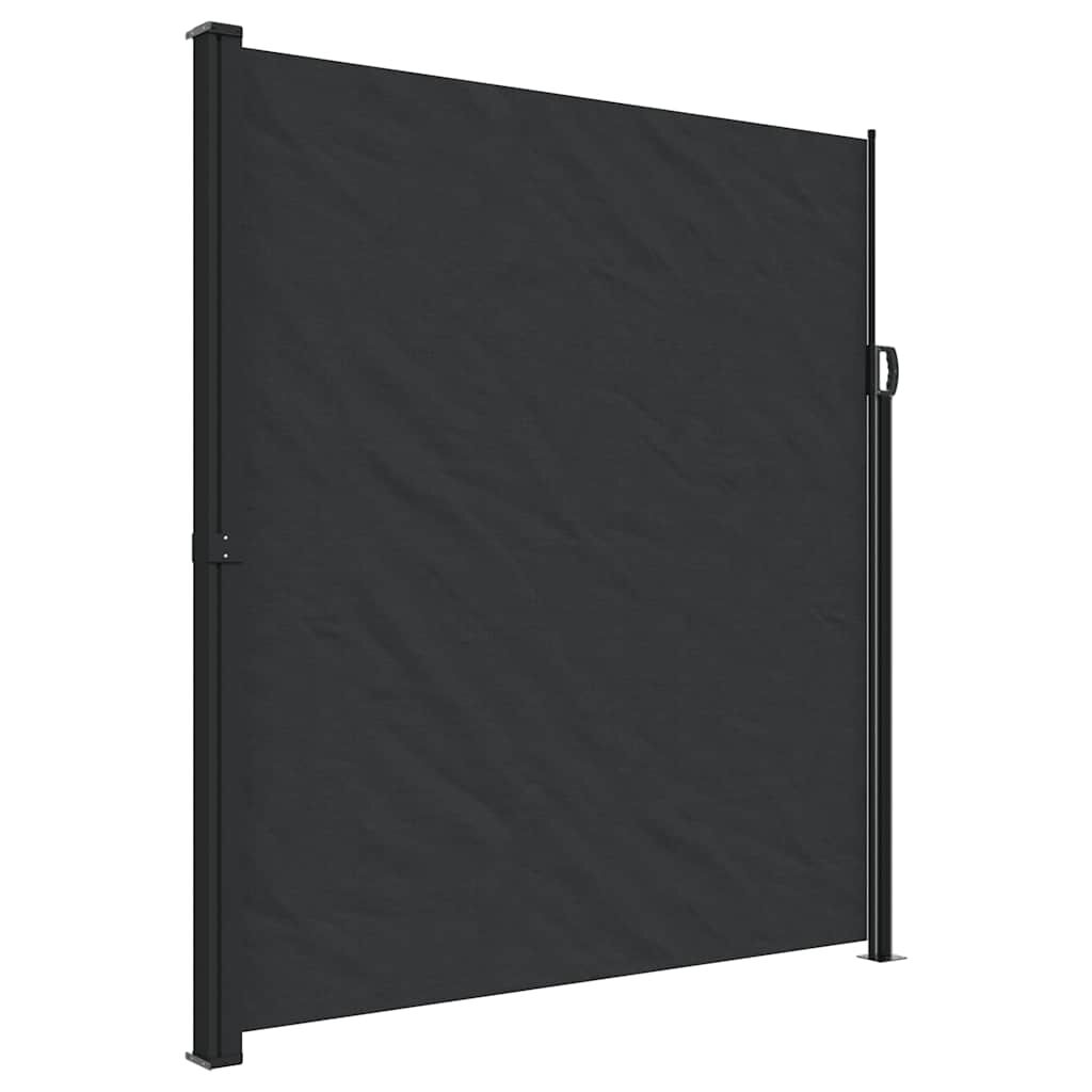 Vidaxl Toldo Lateral Retráctil Negro 220x500 Cm_0