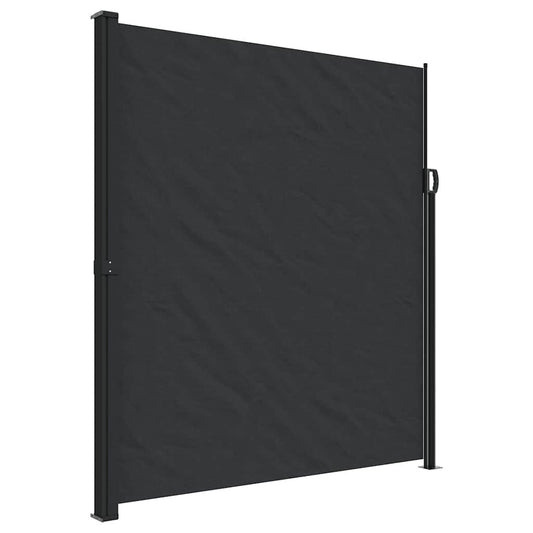 Vidaxl Toldo Lateral Retráctil Negro 220x500 Cm_0