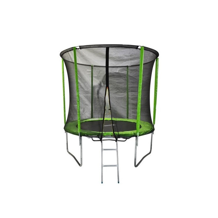 Cama Elastica Masgames Force 244 Con Red Protectora, Escalera Y Anclajes.