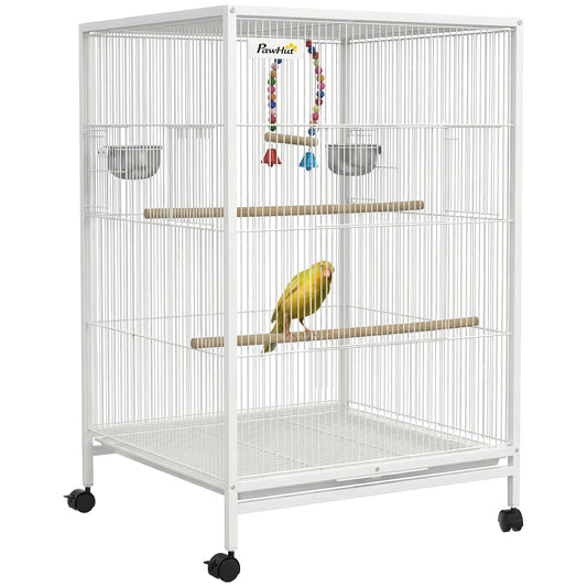 Pawhut Jaula Para Pájaros Con Ruedas_0