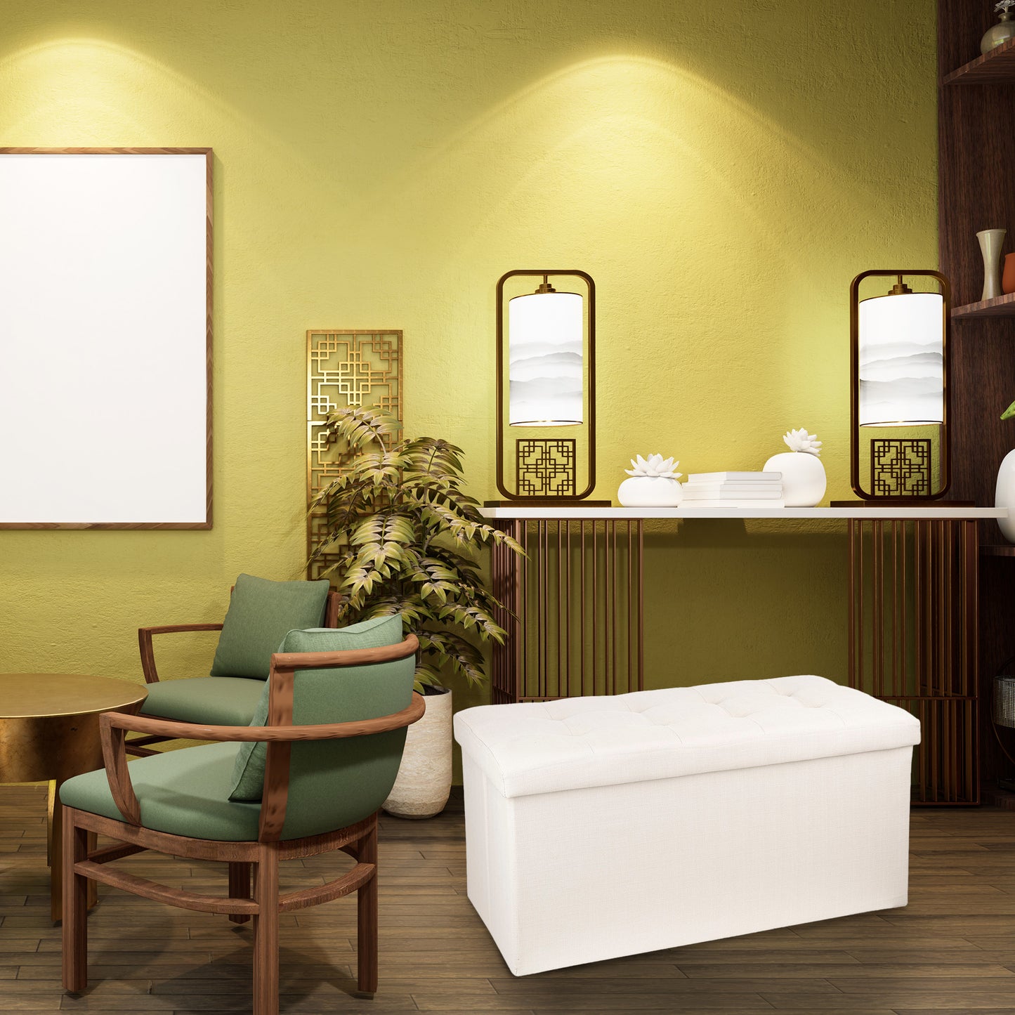 Well Home - Puf Plegable Beige Doble_2