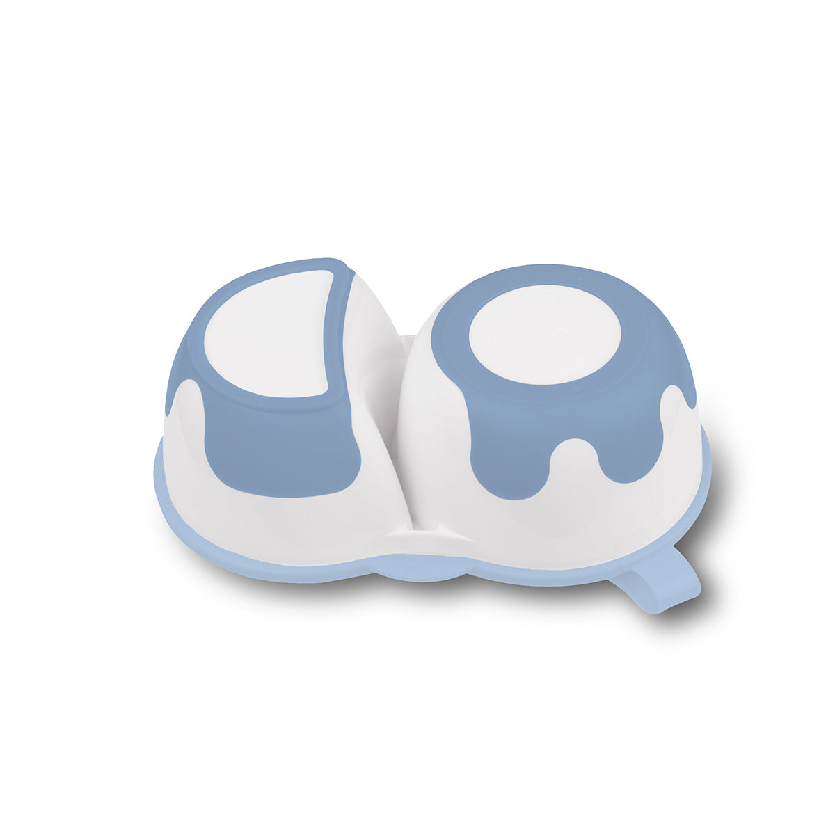 Doble Tupper Infantil 150+200 Ml Con Tapa Y Cuchara Blue_3