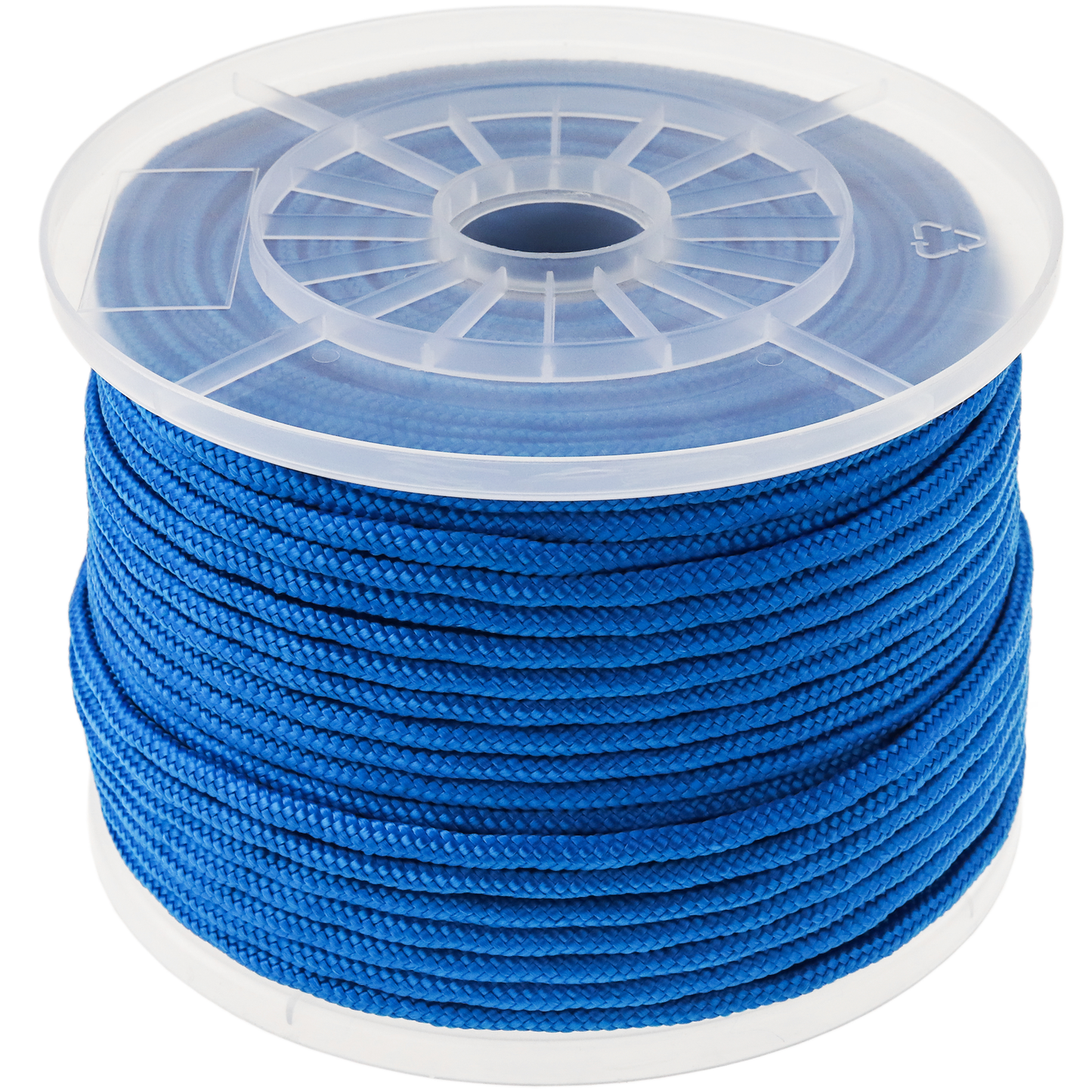 Cuerda Trenzada Multifilamento Pp 100 M X 6 Mm Azul_0
