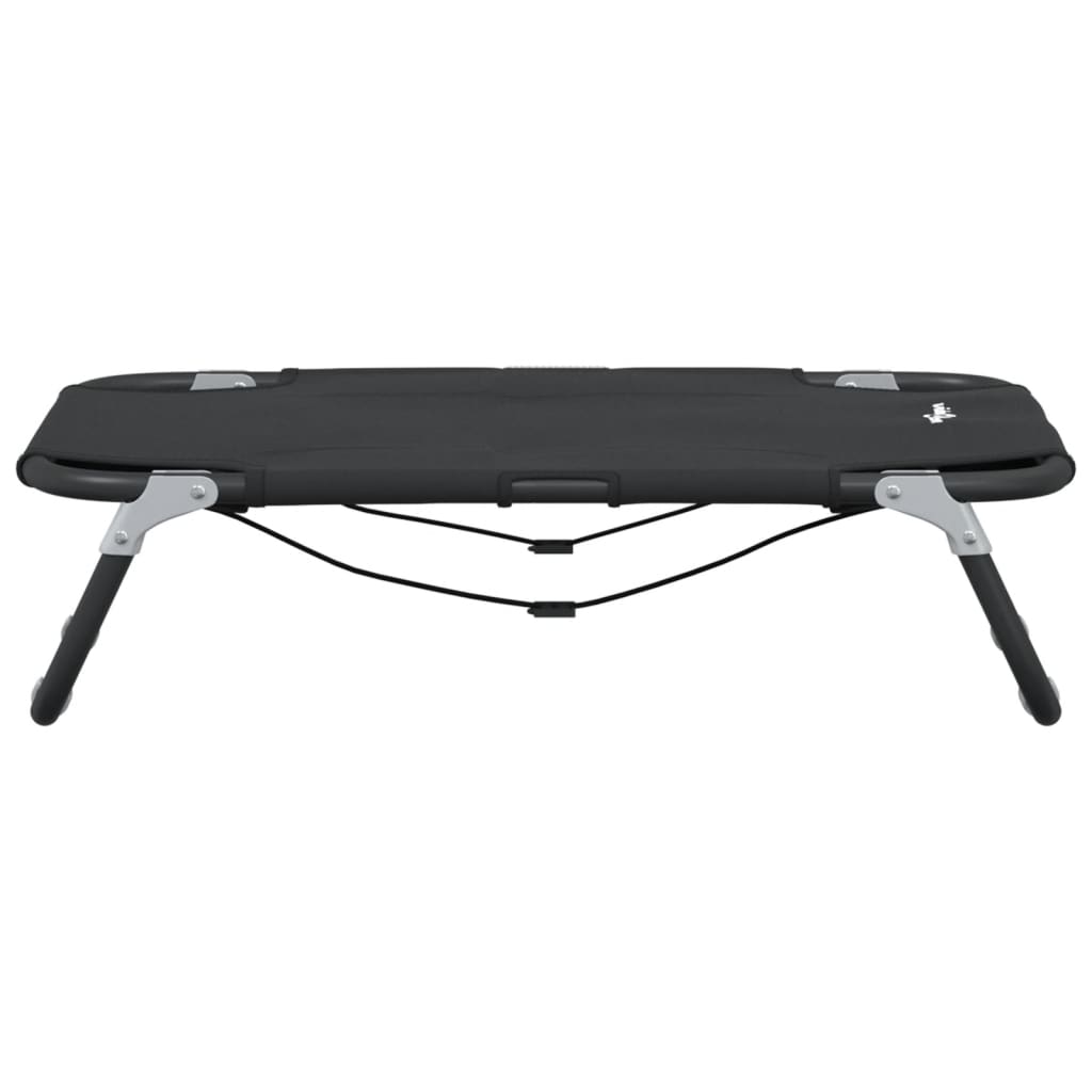 Cama Para Perros Plegable Tela Oxford Y Acero Gris Antracita / Vetonek_3