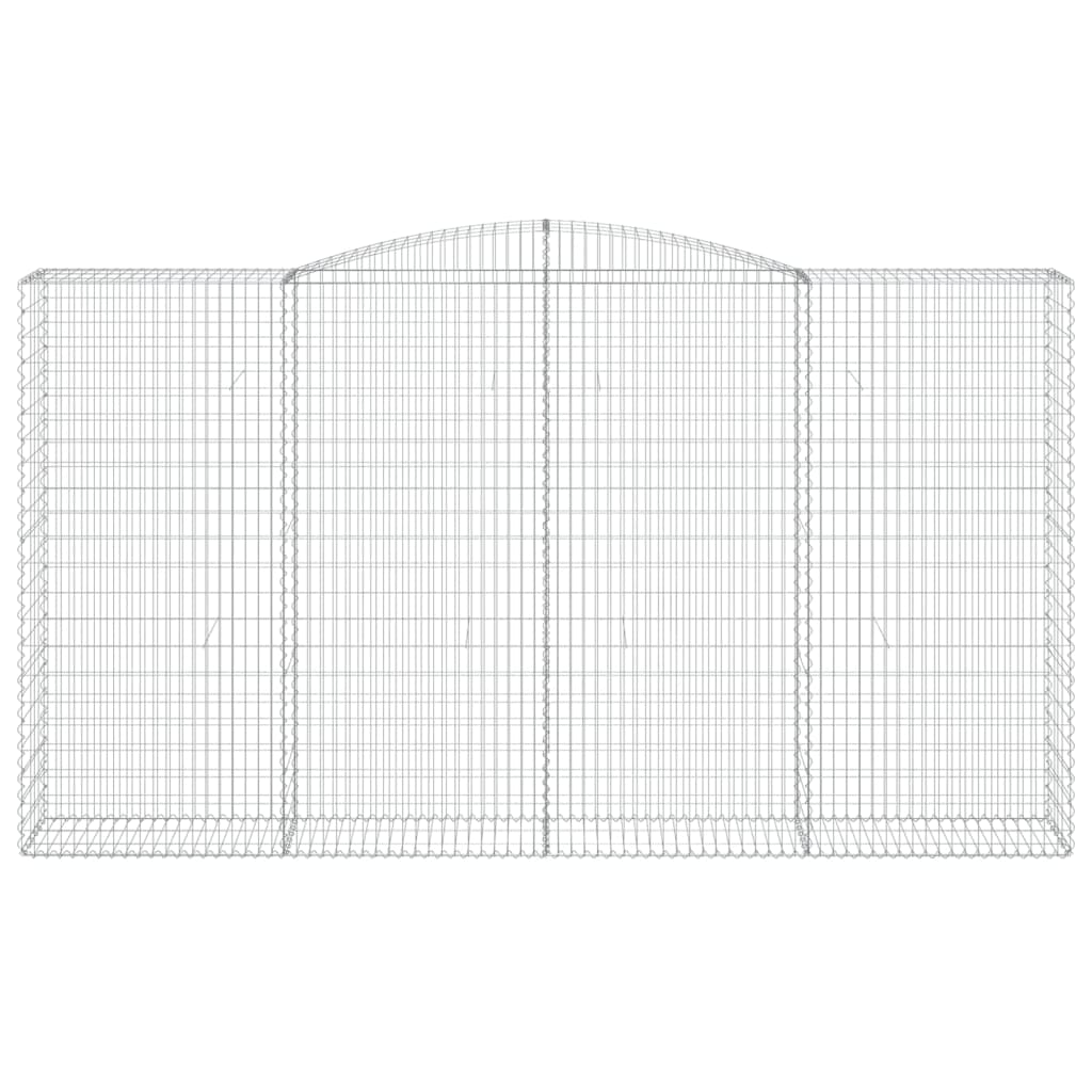 Cestas De Gaviones 8 Uds Forma De Arco Hierro 400x50x220/240 Cm_3