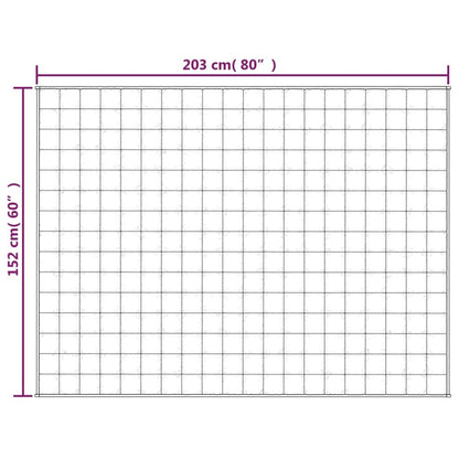 Vidaxl Manta Con Peso Tela Gris 152x203 Cm 11 Kg_2