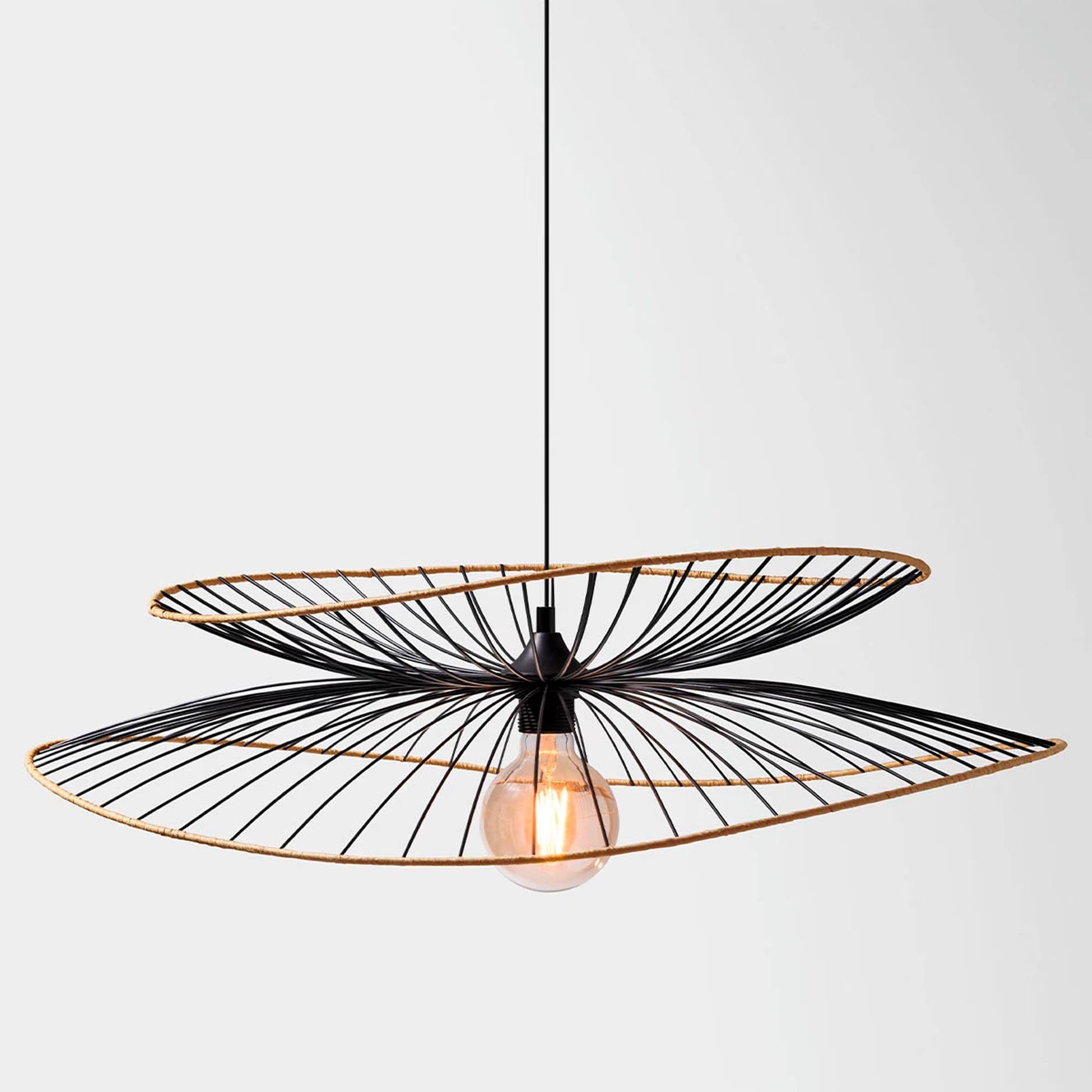 Well Home Lámpara De Suspensión 'alara' Metal Negro Ø69,5x17,5cm