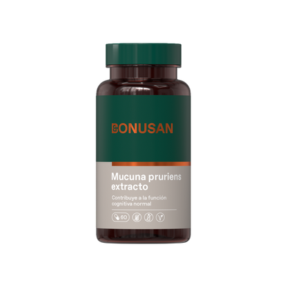 Pack 2x Mucuna Pruriens, Bonusan, 60 cápsulas
