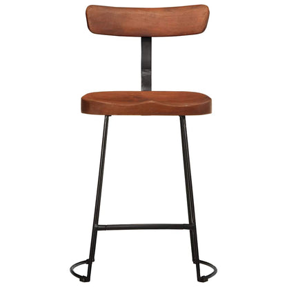Taburetes De Barra 2 Uds Madera Maciza De Mango 49x43x79 Cm_0