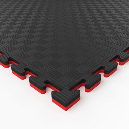 Artatami® Tatami Puzzle 1x1x40 mm Rojo - Negro Pack Ahorro【24 Unidades】 Alta Densidad EVA – Judo, BJJ, MMA y Lucha_5