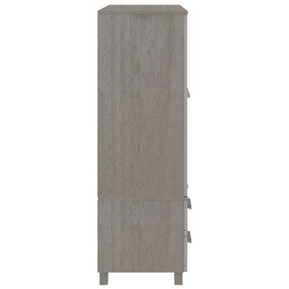 Armario Hamar Madera Maciza De Pino Gris Claro 99x45x137 Cm_3