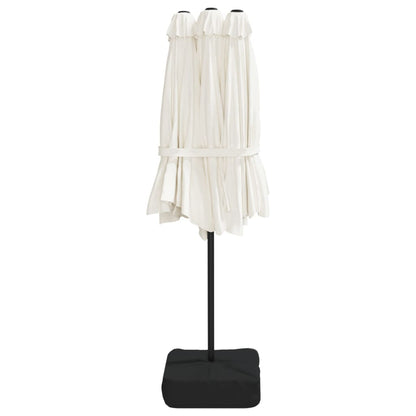 Sombrilla Doble Blanco Arena 449x245 Cm_3