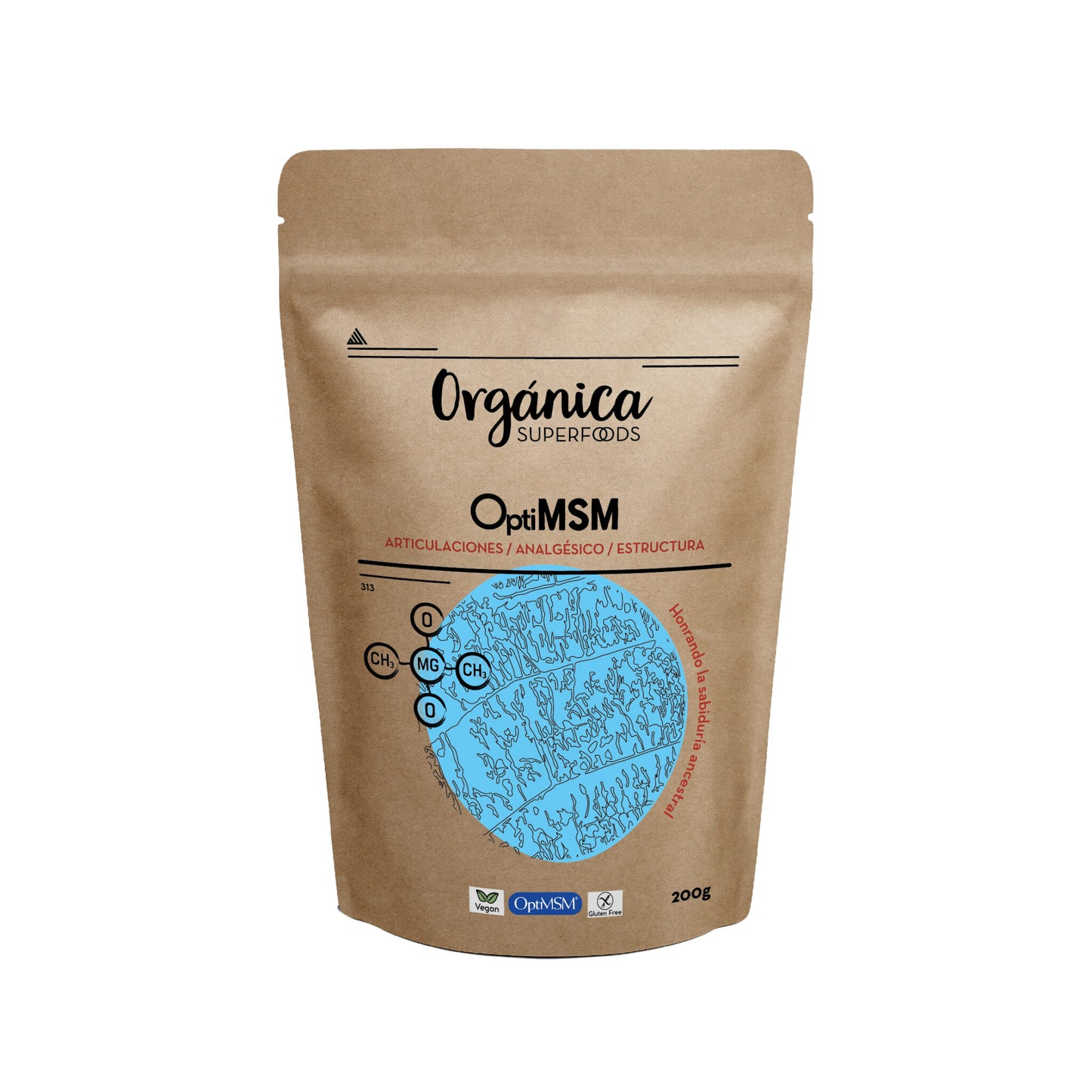 Msm Optim 200g - Orgánica Superfoods_0