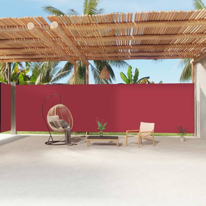 Vidaxl Toldo Lateral Retráctil Rojo 220x1200 Cm_1