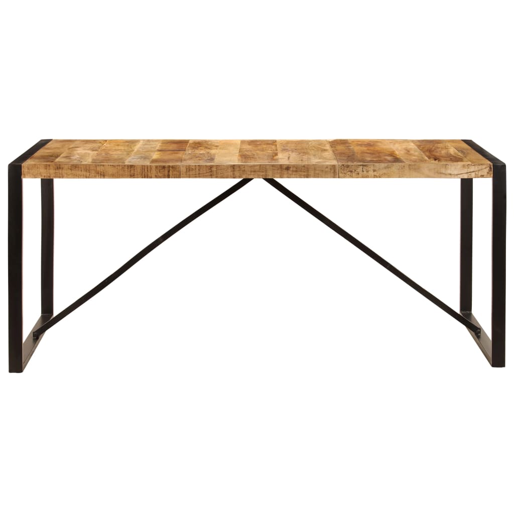 Mesa De Comedor Madera Maciza De Mango 180x90x75 Cm_0