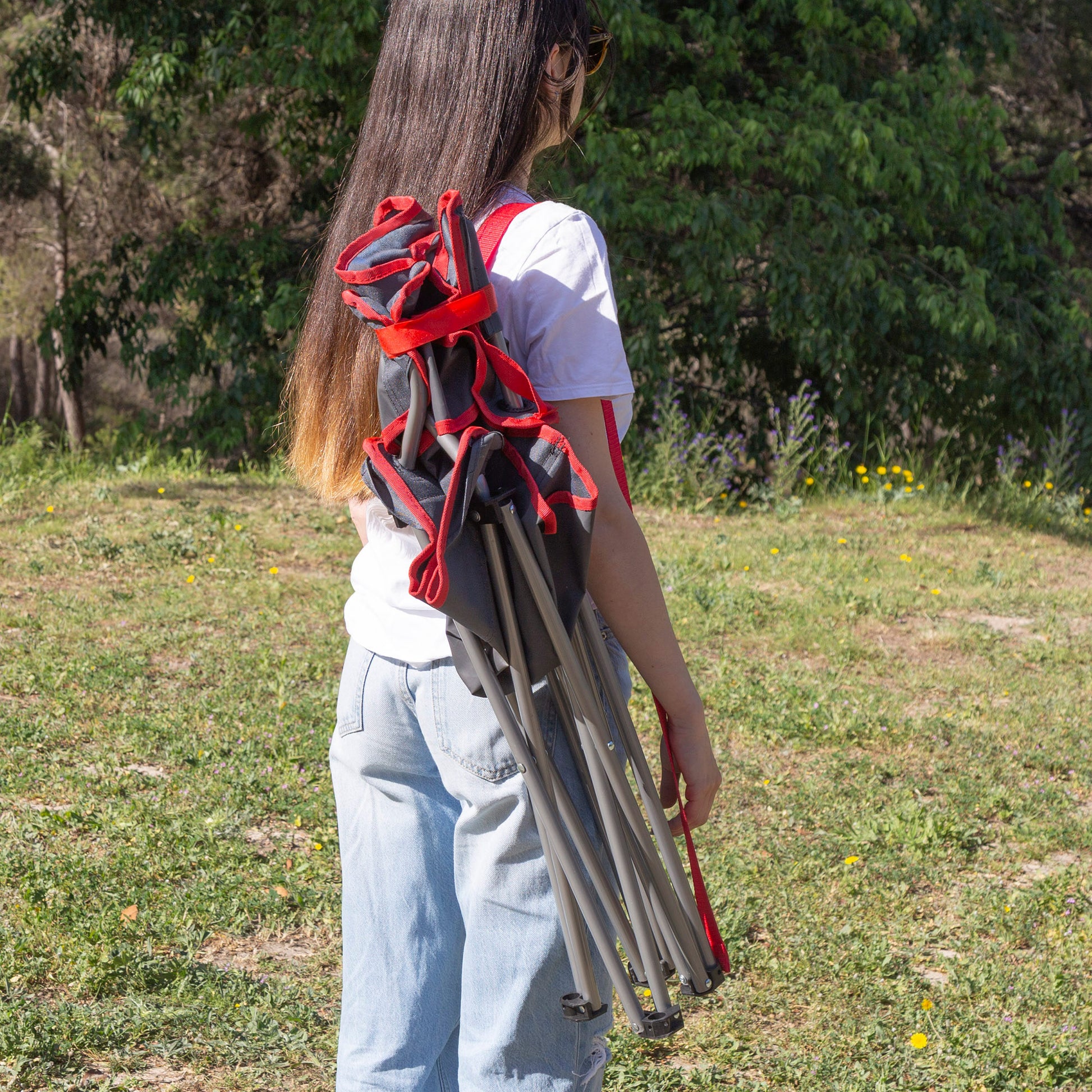 Aktive Pack Camping Con Silla Plegable + Bolsa Nevera 23l (2 Piezas)_1