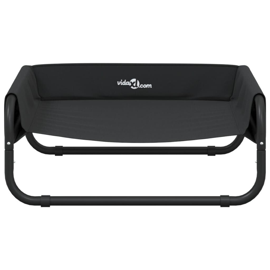 Vidaxl Cama Elevada Para Perros Tela Oxford Y Acero Gris Antracita_4