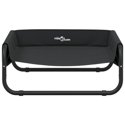 Vidaxl Cama Elevada Para Perros Tela Oxford Y Acero Gris Antracita_4