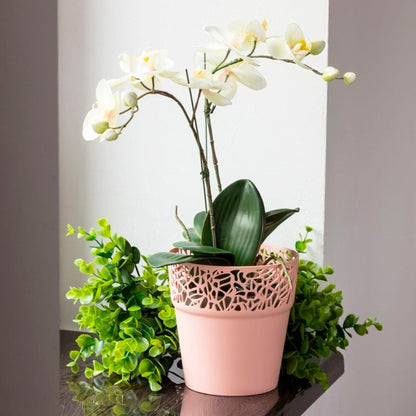 Maceta De Plastico Tree En Color Mocca 17,5 (largo) X 17,5 (ancho) X 17,9 (alto) Cm_2