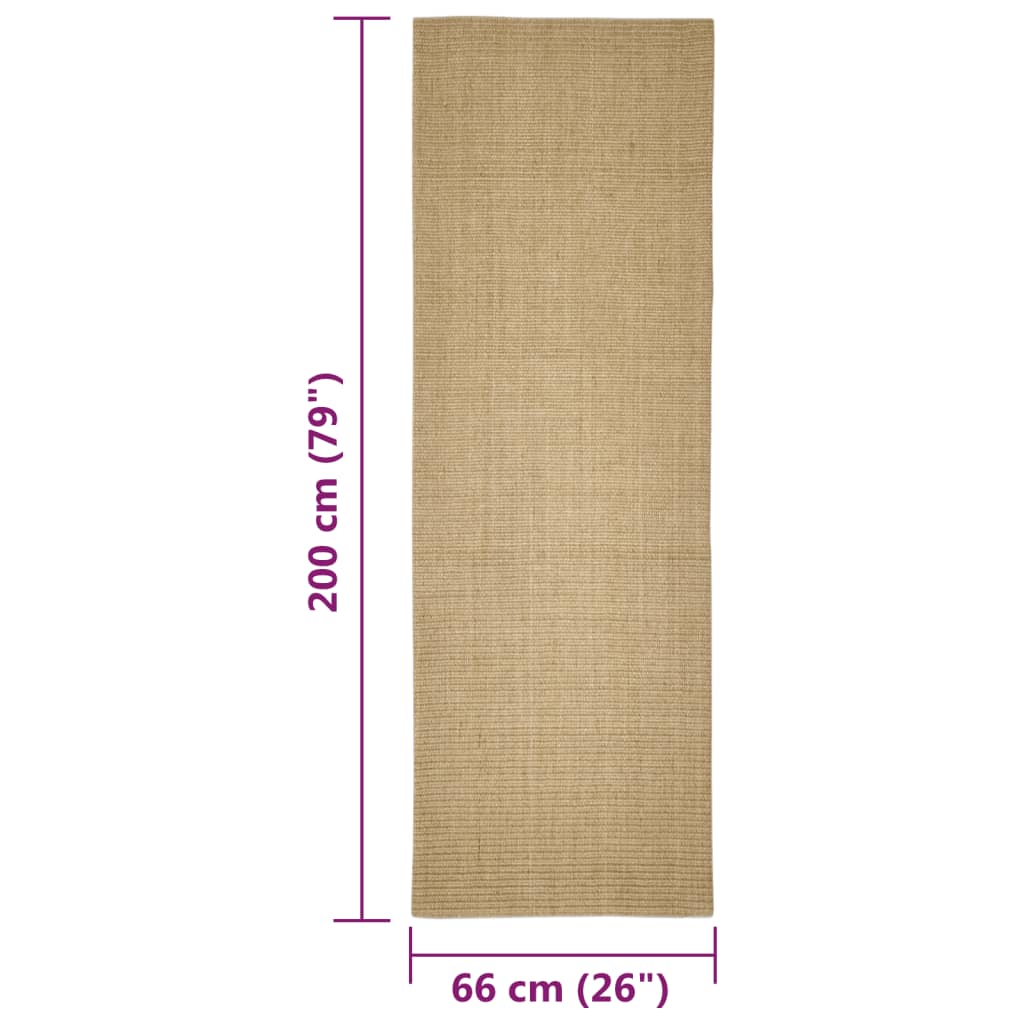 Alfombra De Sisal Para Rascador 66x200 Cm_5