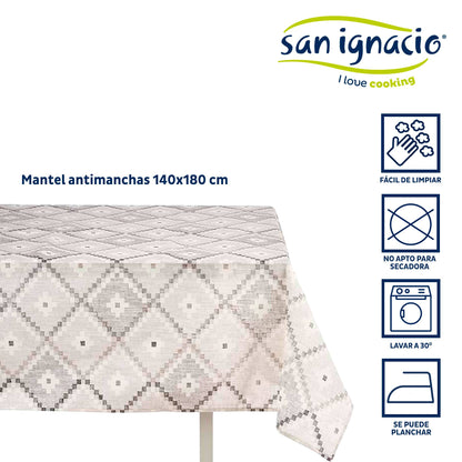 Mantel Loneta Antimanchas 140x180cm Romb Colección Kinvara