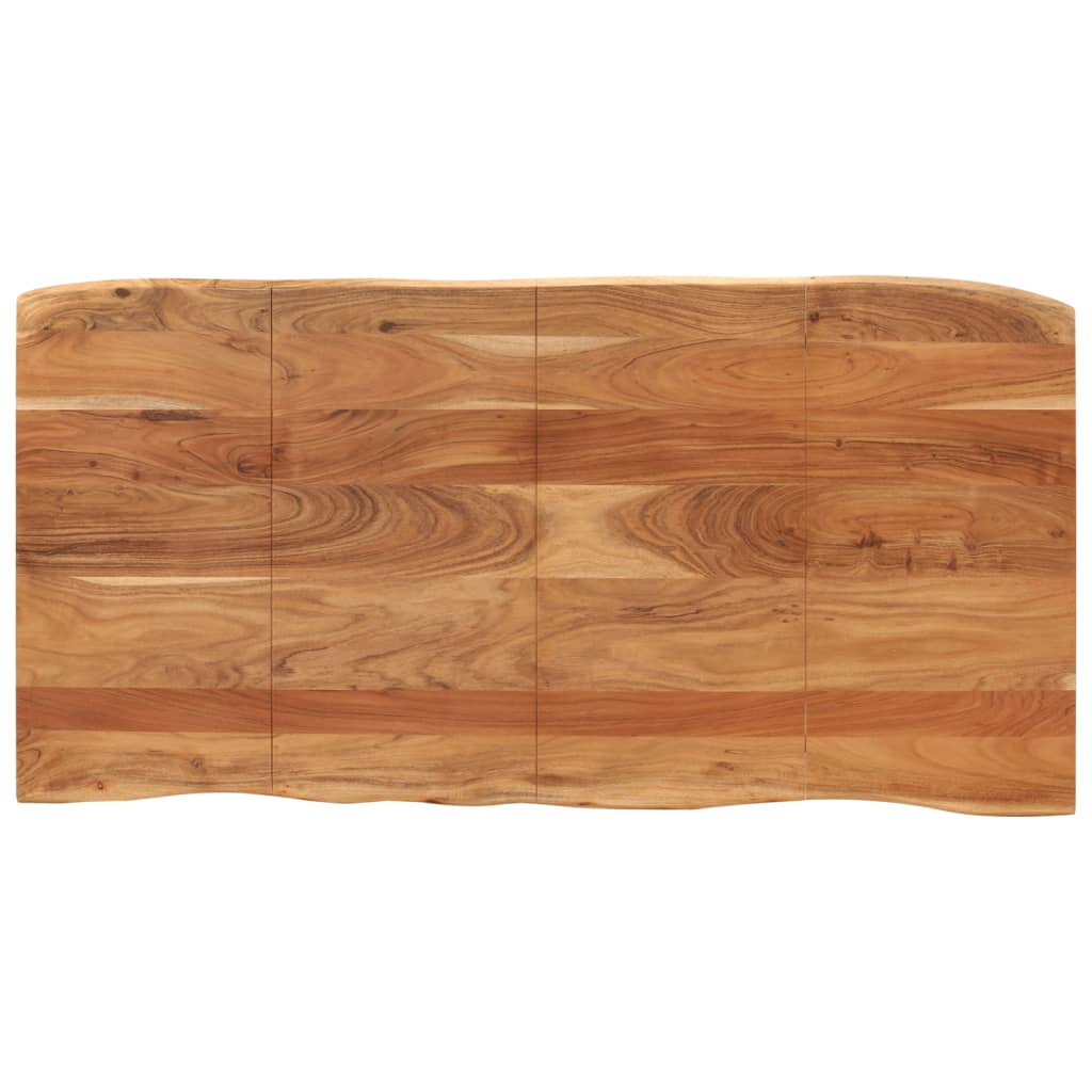 Mesa De Comedor De Madera Maciza De Acacia 180x90x76 Cm_2