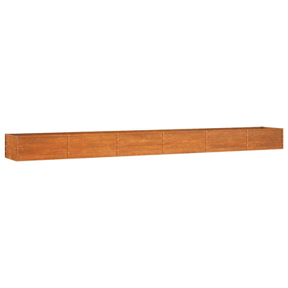 Arriate Oxidado De Acero Corten 600x80x45 Cm_0