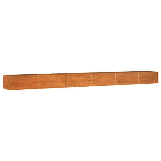 Arriate Oxidado De Acero Corten 600x80x45 Cm_0