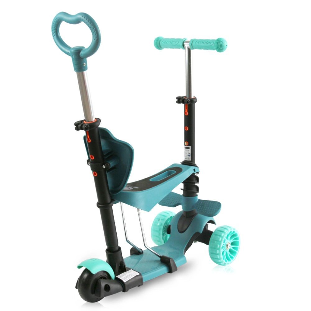 Patinete Evolutivo Con Asiento Y Mango Parental Draxter Plus Mint_3