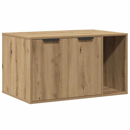 Vidaxl Mueble Arenero Para Gatos Madera Roble Artisian 80x50x45 Cm_0