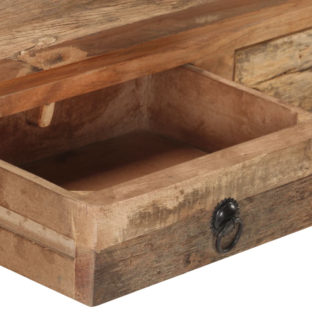 Mesa Consola Madera De Acacia Y Madera Reciclada 90,5x30x75cm_3