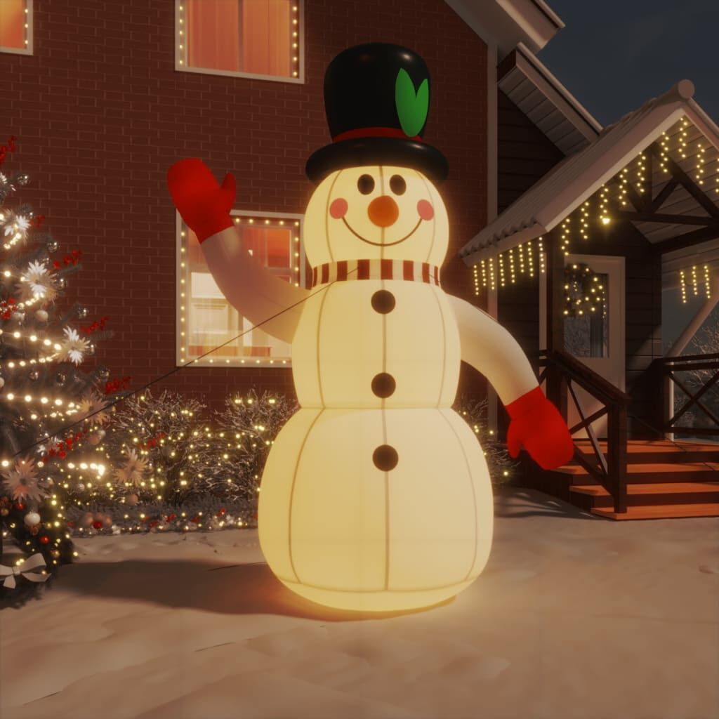 Vidaxl Muñeco De Nieve Inflable Con Leds 300 Cm_1
