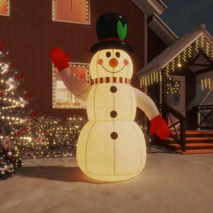 Vidaxl Muñeco De Nieve Inflable Con Leds 300 Cm_1