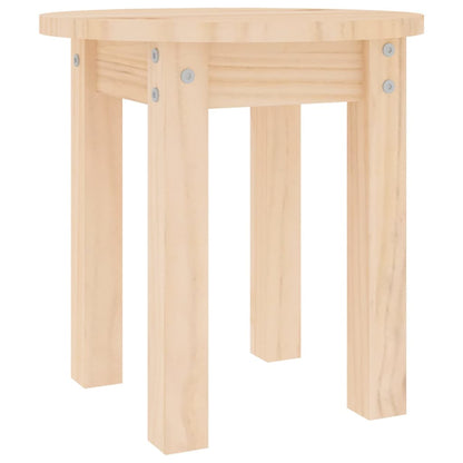 Mesa De Centro De Madera Maciza De Pino Ø35x35 Cm_0