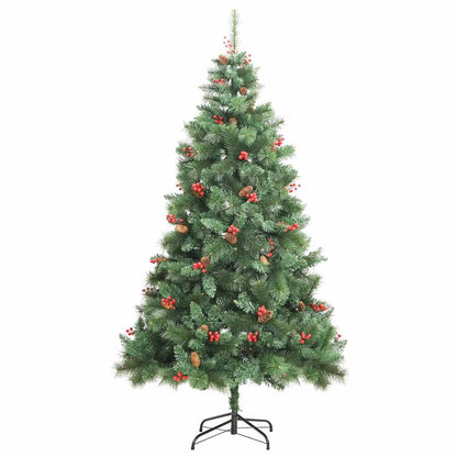 Vidaxl Árbol De Navidad Artificial Con Bisagras 300 Led Y Bolas 240 Cm_4