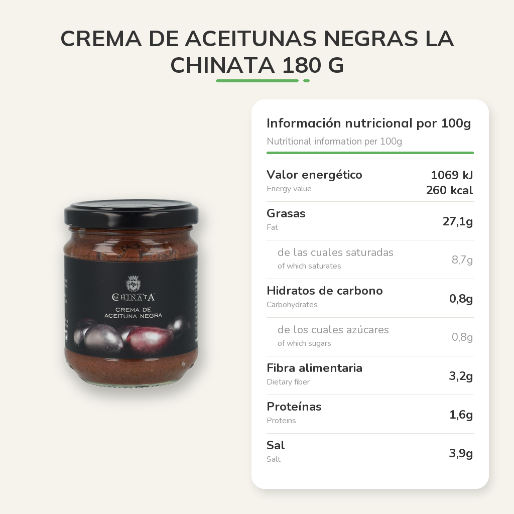 Información nutricional