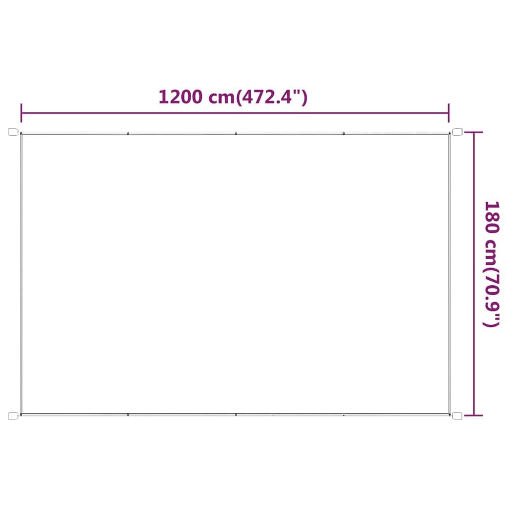 Vidaxl Toldo Vertical Verde Claro 180x1200 Cm Tela Oxford_2