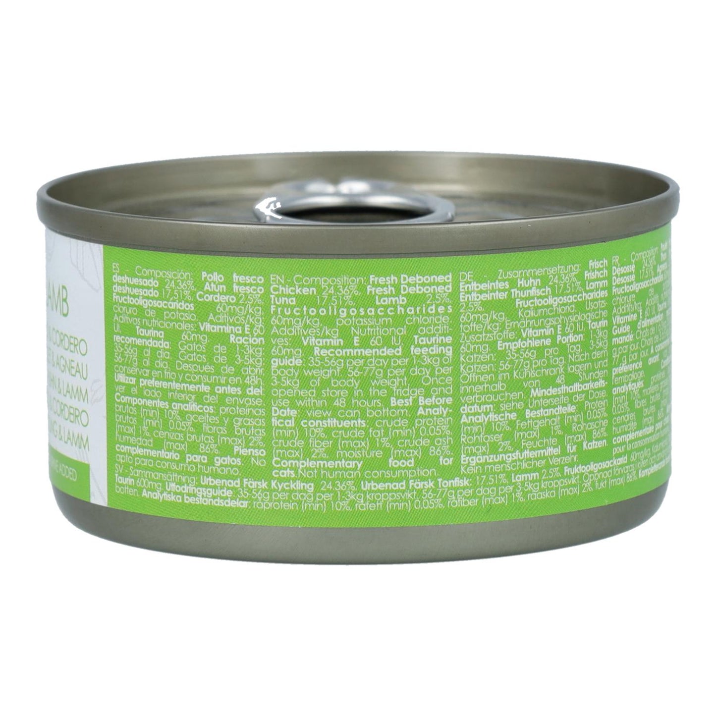 Kit Cat Lata Toppers - Pollo & Cordero 80 g Comida húmeda para gatos en gelatina