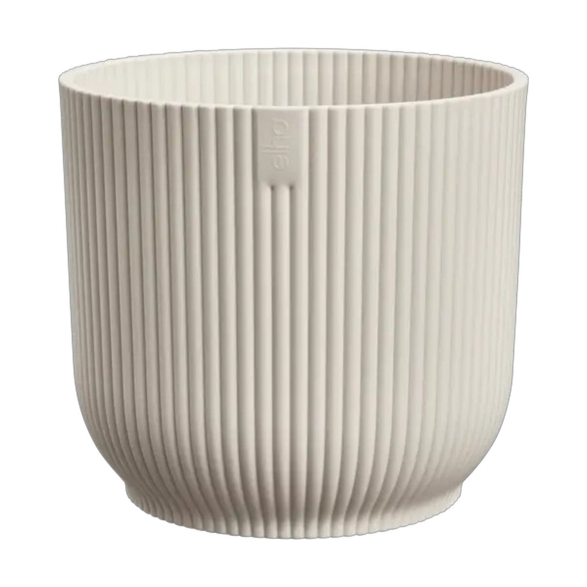 Maceta Blanco Lino Vibes Fold Round Mini Elho 9cm 100% reciclado