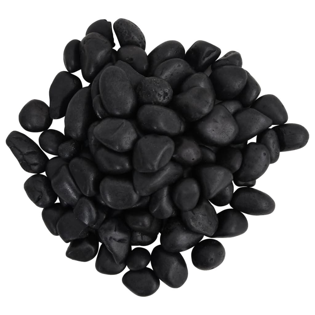 Vidaxl Guijarros Pulidos Negros 10 Kg 2-5 Cm_2