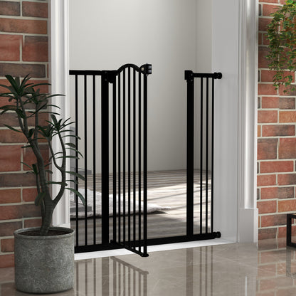 Pawhut Barrera Para Perros Con Ancho Ajustable 74-100 Cm Negro_3