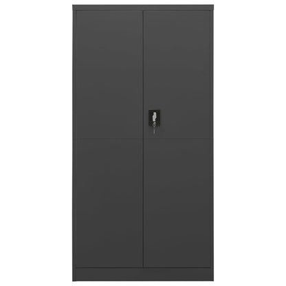Armario De Taquilla De Acero Gris Antracita 90x40x180 Cm_1