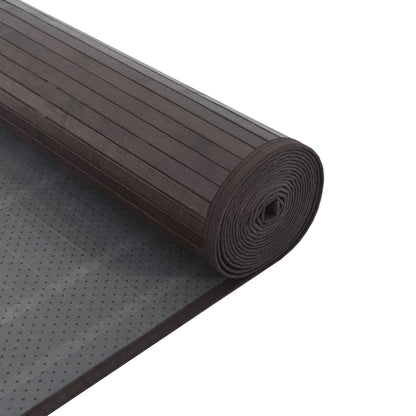 Vidaxl Alfombra Rectangular Bambú Marrón Oscuro 70x300 Cm_4