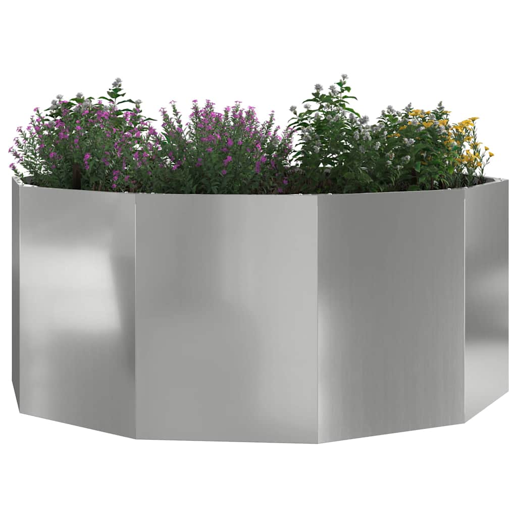 Jardinera Plateado 120 X 120 X 50 Cm Acero Galvanizado_2