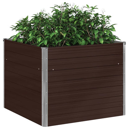 Mesa De Cultivo De Acero Galvanizado Marrón 100x100x77 Cm_4