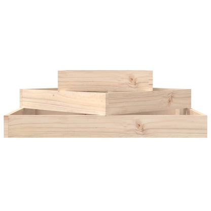 Jardinera De Madera Maciza De Pino 83x83x27 Cm_3