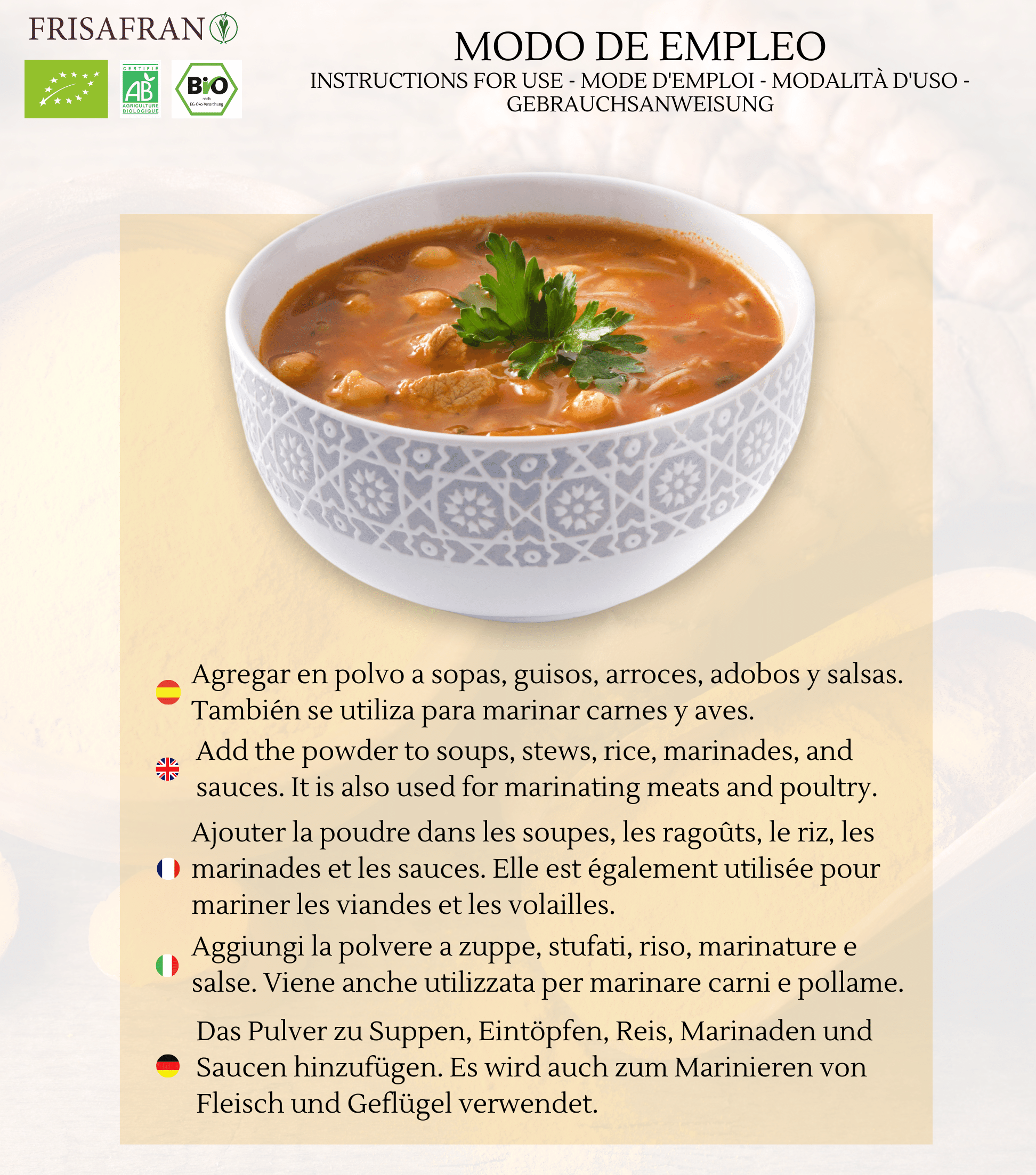 Cúrcuma En Polvo Ecológica - Calidad Y Sabor | Frisafran 1 Kg_4